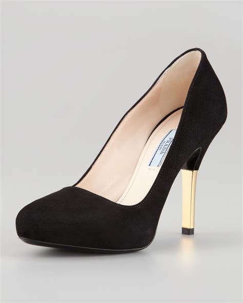 black suede prada heels|prada shoes high heels.